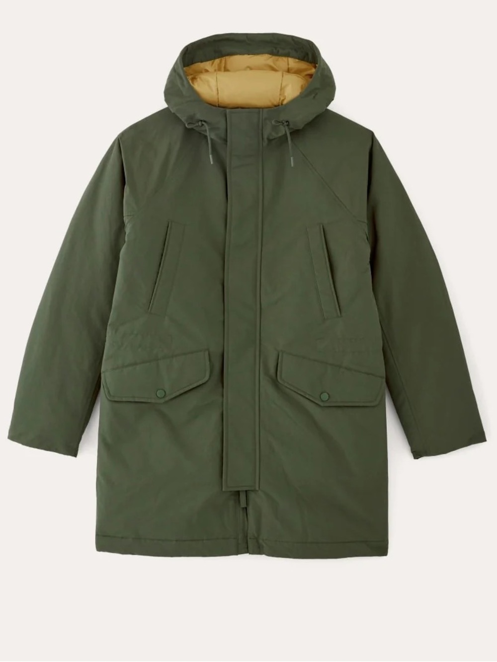 Everlane The Parka Dark Forest Green Insulated Hooded Coat Mens Large NWT